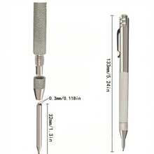 1pc Tungsten Steel Scribe Pen + 5pcs Replacement Tips, Strong Magnetic, Suitable For Ceramic, Tile, Glass And More - A - View 3