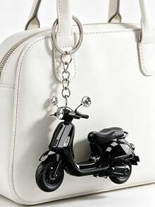 2D Acrylic Motorcycle Keychain, Cute Flat Electric Vehicle Keyring, Fashionable Bag Charm/Car Key Accessory, Daily Decorative Gift, Suitable For Backpack, Wallet, Phone, Earphone, Car Hanging Ornament, Unique Birthday Gift, Party Gift, Back To School Gift, Teacher's Day Gift - Multicolor - View 2
