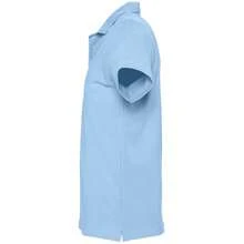 SOLS Mens Spring II Short Sleeve Heavyweight Cotton Polo Shirt - Sky Blue - View 3