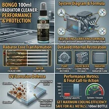 Limpiador de Radiador de Motor - 100ml Fluido de Enjuague de Sistema de Enfriamiento de Acción Rápida, Previene el Sobrecalentamiento y Elimina el Óxido, Mantenimiento DIY del Automóvil, Esencial para la Salud del Motor - 100 ml - Ver 5