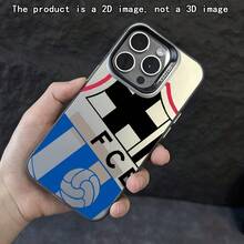 Funda para Teléfono: Funda para Teléfono con Estampado 2D del Club de Fútbol B-Barcelona, Compatible con iPhone 17 16e 16 15 14 13 12 11 Mini Pro Max Air X XR XSMAX 8 7 Plus, Cubierta Trasera Mate Anticaídas - Estilo 1 - Ver 3
