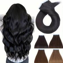 20pcs/Pack, 30g/Pack Straight Hair Extensions, Invisible Skin Weft Hair Extensions Suitable For Women - Multicolor - View 6