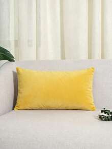 1 pièce 2 pièces Ensemble combiné Taie d'oreiller ronde de couleur unie Taie d'oreiller moderne minimaliste en velours Housse de coussin de siège de fenêtre ronde Douce et respectueuse de la peau Salon Chambre à coucher Canapé Taie d'oreiller décorative asymétrique Décoration quotidienne décontractée Jardin Cour Tissu Décoration Taie d'oreiller de lit Housse de coussin de tête Oreiller de voiture Toutes saisons Universel Sans insert Diamètre 45cm 50cm 30*50cm 45*45cm - 29# Huang - View 20