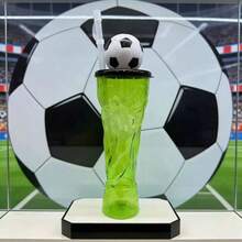 1个2026世界杯奖杯造型啤酒杯 - 创新大容量啤酒杯 - 可用作鸡尾酒杯或家居装饰礼品 - 足球主题派对杯,足球图案派对礼品,适合体育迷、教练、男士和女士 - 高品质运动主题装饰品,比赛日礼物,足球迷必备,节日饮具,足球配件,返校必备 - 彩色 - 查看 15