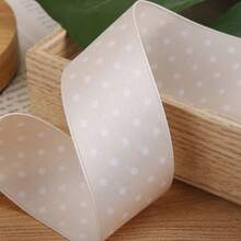 Double-Sided Printed Polka Dot Shiny Satin Ribbon DIY Bow Hair Accessories Clothing Shoes Hats Gift Box Flower Decoration Ribbon - Multicolor - View 8