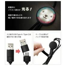 [グランサンク] 充電ケーブル ラッピー ビリビリ フラッシュマルチ充電ケーブル lighting Micro-USB type-C 3in1キャラクター タイプC  Android充電ケーブル   充電器　 - 写真のように - チェックする 4