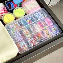 1/30/31PCS Multi-Compartment Transparent Storage Box, Removable Dividers, Jewelry & Parts Organizer, High Aesthetic, Large Capacity, Christmas Decorations, Christmas, Halloween, Suitable For Vanity, Drawer Storage, Home Organization - 31 Pieces (30 Small Boxes + 1 Large Box) - View 1