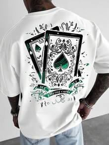 Manfinity  Camiseta con estampado en blanco y negro de retrato vintage para hombre, camiseta para festival deúsica - Burdeos - Ver 1