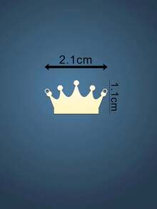 suteyi Exquisite Small Crown Pendant Necklace, 18K Gold Plated Stainless Steel Choker Necklace, Minimalist Queen Crown Jewelry Gift, Women's Party Accessory - Multicolor - View 7
