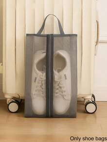 1pc Foldable Breathable Mesh Shoe Bag Transparent Design Durable Polyester Large Capacity Shoe Organizer For Gym Travel Beach Storage Cosmetics Toiletries Portable Waterproof Pouch Multi-Purpose Organizer Lightweight Compact Design - Multicolor - View 15