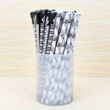 5pcs 2B Standard Round Music Pencils, Piano Theme Stationery, Student Gift Prize, Creative Minimalist Cute, Random Assortment, Back To School - Sets - View 1