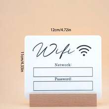 1 個櫸木底座 WiFi 密碼告示牌，壓克力牆面裝飾牌，附可擦拭標記筆，裝飾吊飾，店鋪告示牌，咖啡店告示牌，餐廳告示牌，居家裝飾，房間裝飾，牆面裝飾禮物，生日紀念品，畢業紀念品 - 底座款 - 查看 9