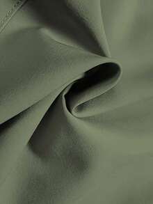 Plus Size Women's Sports Cargo Pants With Multiple Zipper Design, Versatile Solid Color All-Match Pants. Outdoor Sports Shorts. Women's Bottoms Summer - Army Green - View 5