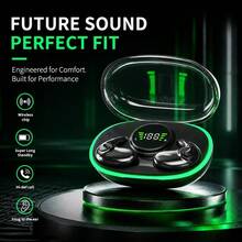 Nuevos auriculares deportivos inalámbricos, adecuados para correr, auriculares inalámbricos con sonido de bajos puros, auriculares intraurales con pantalla LED dual, con micrófono incorporado - Ver 7