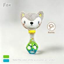 Cute Handheld Rattle (Fox & Koala) Baby Grade Vibration Bell Toy, Grip & Sensory Training, Visual & Auditory Development, Thanksgiving Birthday & All Holiday Gift - 彩色 - 查看 14