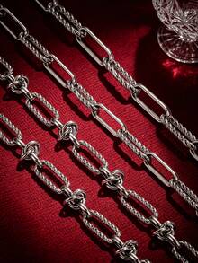 Cadena de cuerda trenzada de 5 mm de acero inoxidable 304 chapada en oro de 18K de 1 m, cadena rugosa sin acabado adecuada para la fabricación de joyas DIY - cadena - Ver 7