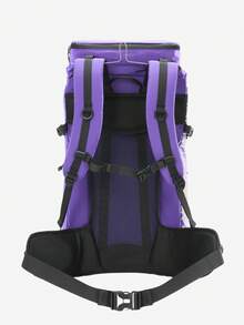 CAMEL CROWN 35L Large Capacity Outdoor Hiking Backpack, Water-Repellent Professional Backpack For Hiking And Mountaineering - Purple - View 3