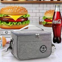 Large Lunch Bag, Insulated Lunch Box, Soft Insulated Cooler Tote Bag For Adults Men And Women, Multi-Color, Suitable For Work, Picnic Or Travel - Multicolor - View 10