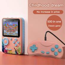 Consola de juegos portátil G5, 500 juegos clásicos en 1, controlador de arcade retro para un/dos jugadores, alivio del estrés, regalo de cumpleaños - Multicolor - Ver 2