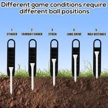 2pcs Golf Ball Tee Depth Setter And Puller, Precise Height Adjustment And Lifter - Multicolor - View 5