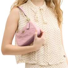 Coach Women's Teri Mini Crossbody Bag - 淺粉紅牛仔布 - 查看 2