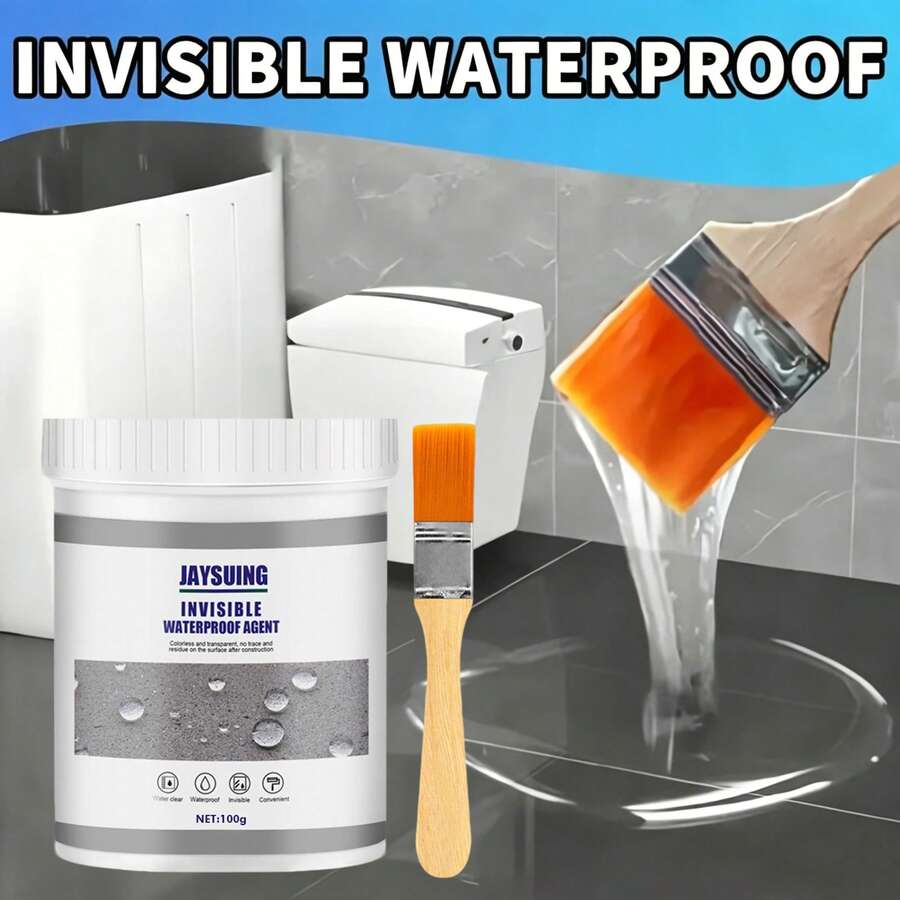 JAYSUING Transparent Waterproof Sealant,Suitable For Pipes, Walls, Roofs, Shingles, Tiles - Emergency Leak Fix, Multi-Surface Adhesive, Indoor/Outdoor Use
