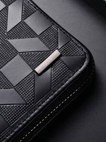New Men's Short Wallet, Fashion Casual Large Capacity Multi-Card Slot Vintage Zipper Wallet - Multicolor - View 7