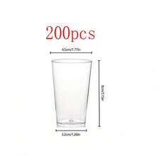 10/20/30/40/50/60/100/200pcs Transparent Mini Dessert Cups (90ml/3oz) - PS Stackable Reusable Cups, Thickened Smooth Edges, Easy To Store And Clean, Suitable For Making Cakes, Jelly, Appetizers - Perfect For Weddings, Parties, Camping, Catering And Creating Stylish Dessert Displays - Clear - View 18