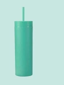 客製化教師保溫隨行杯附吸管，可自訂創意文字水杯，直身杯中性禮品，裝飾性、多功能、易清洗，教師水杯，客製化教師感謝禮物，開學教師禮物 - 彩色 - 查看 10