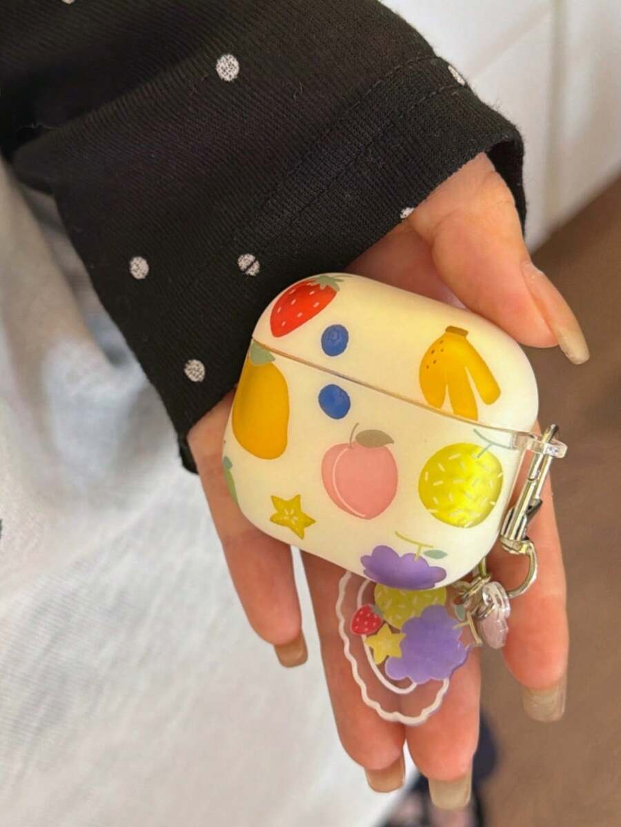 Summer Colorful Fruit Pattern Earphone Case For Pods4 Pro3 Podspro2 3rd Generation Apple Wireless Bluetooth Earphones Shell 2nd/3rd Generation Pods1/2 Unisex