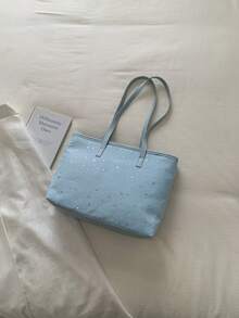 Large Capacity Handbag For Women, New Style Fashion Versatile Commuter Shoulder Tote Bag - Multicolor - View 9