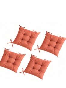 4 Packs Pofidik Chair Seat Cushions, 40*40 Cm – Extra Soft & Comfortable In Der Turkei - Orange - View 3