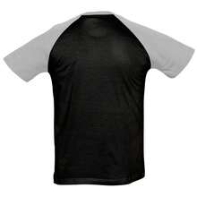 SOLS Mens Funky Contrast Short Sleeve T-Shirt - Black/Grey Marl - View 2