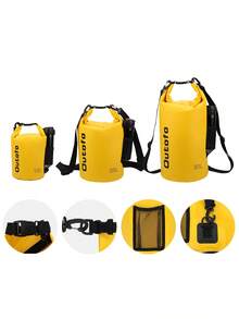 YESPACE 10L/20L/30L 防水防水袋 附側邊網袋，游泳背包，適合漂流、衝浪、徒步、戶外運動、獨木舟、划船、游泳、滑雪裝備 - 彩色 - 查看 3
