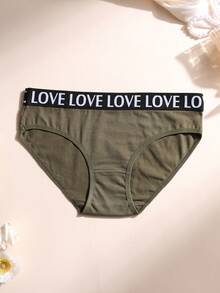 6件組女款純棉低腰無痕內褲 LOVE字母腰帶舒適透氣運動內褲 - 彩色 - 查看 7