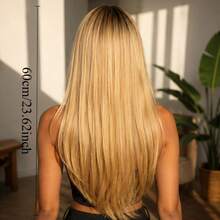 Peruca feminina prática, peruca de cabelo liso, 60cm, 260g, JULIA-R8/24 - R8/24 - Visão 2