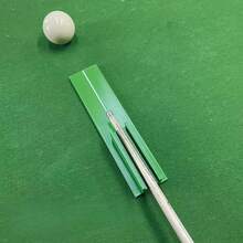 1pc Premium Billiard Cue | Visual Correction And Standing 3-In-1 Training Aid - Improve Accuracy And Skill, Perfect For Beginners, Green ABS Material - Green - View 3