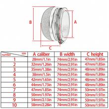 PowerMotor 摩托車空氣濾清器清潔器 28 32 35 38 42 44 47 50 54 58MM 通用 2 衝程替換零件 適用於越野摩托車 坑道車 摩托車 - A - 查看 3