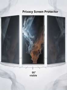 3Pcs Anti Peeping Hydrogel Film Explosion-Proof Scratch Resistant Anti Spy Phone Screen Protector Compatible With Samsung Galaxy S26 S25 S24 S23 Ultra FE A57 A56 A55 A54 A53 Z Flip 3/4/5/6/7 Compatible With Xiaomi 15T 14T Pro Poco X7 15C 14C Note 13 12 14 4G 5G Office/Subway Privacy Protection Scratch Automatic Adsorption Soft Film Non Glass Does Not Support Fingerprint Recognition - Clear - View 5