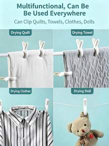 50/20/10/6/2pcs Set Extra Large Heavy Duty Beach Towel Clips, Strong Grip, Suitable For Beach Chairs, Pools, Boats, Beach Loungers; Cruise, Picnic, Travel Outdoor Towel Fixing Clips; Windproof Waterproof Drying Clips, Blue - Multicolor - View 4