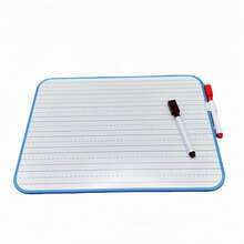 1pc White Board, One Side With 4 Lines And 3 Slots, Other Side Is Whiteboard/Message Board, Smooth Writing, Dry Erase, Reusable (1pc Board Only, 3pcs/Set, 1 Board + 1 Pen + 1 Clip) - Double-sided Whiteboard - View 10