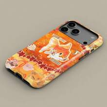 Orange Ocean World, Colorful Big Fish Floral Design Cover For IPhone 17 16 15 14 13 12 11 Pro Max, Floral Cover For Samsung S21 S22 S23 S24 S25 Ultra Case - Tough Matte Case - View 5