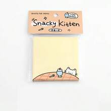 100pcs/Bag Cartoon Pattern Sticky Notes, Ins Style Pattern Planner Material Memo Pads, Reusable Sticky Notes, Suitable For School, Office, Home Memo Notes, Back To School, Halloween, Office, Office Desk Accessories, Stationery Supplies - one-size - View 10