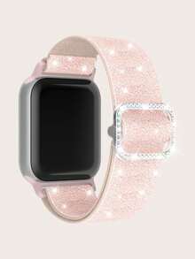 柔軟彈性手錶錶帶,適用於 38mm、40mm、41mm、42mm、44mm、45mm、46mm 和 49mm 尺寸,適合女性,由柔軟尼龍彈性材質製成,單環設計,相容於 Series 1、SE、Ultra 和 Series 10、9、8、7、6、5、4、3、2、1 - 彩色 - 查看 3
