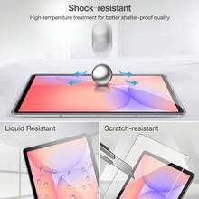 Yezodawee 2pcs Tablet Screen Protector Film Compatible With Galaxy Tab S11 / S10 Lite / S10 FE / S9 FE / S9 / S8 / S7 (11" & 10.9"), High Definition Tempered Glass Film Compatible With S Pen, Fits Phone Case - Clear - View 4