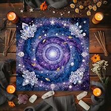 1 buah Kain Altar Tarot Bunga Surgawi Berbagai Ukuran Cetak HD Bintang Bunga Ramalan Sihir Poliester Permainan Pesta Hadiah Mistik - MultiWarna - View 1