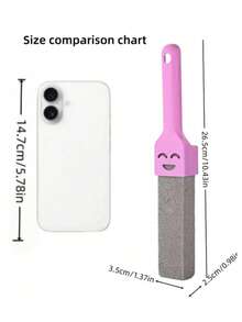 3/2/1pc Granite Cleaning Toilet Brush, Suitable For Toilets And Bathroom Surfaces. Strongly Removes Hard Water Stains, Easily Cleans Rust, Scale And Dirt. Reusable, Non-Abrasive, Suitable For Ceramics. Summer Model For Bathroom Decoration. - Multicolor - View 10