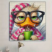 500pcs Adult Mini Jigsaw Puzzle Box - Precision Cut, Adult Challenge Level Difficulty, Scratch-Resistant Material. Featuring Cute "Pajama Duck" Theme, Suitable For Adult Stress Relief, Family Entertainment, DIY Home Decor, Art Collection, Creative Gift For Halloween, Christmas And Brain Challenge, Enjoy Focus And Achievement In Assembly. - Multicolor - View 4