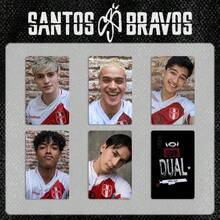 Santos Bravos DUAL 專輯卡,歐美男團周邊 LOMO 收藏卡,粉絲應援明星卡,拉丁美洲男團相片卡,Santos Bravo 粉絲收藏品,世界盃球衣卡,DUAL 出道 EP 盒裝卡,足球球衣 + 私服雙風格照片,Santos Bravos 小卡組,適合卡片專輯收藏、剪貼簿 DIY、粉絲應援 - 彩色 - 查看 13