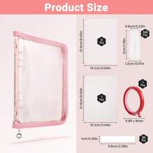 Segbeauty Libro de muestras de color de uñas con cremallera, libro de exhibición de uñas, muestrario de color de esmalte, carpeta A5, organizador de uñas de gel a presión con soporte de almacenamiento - 1 - Ver 4